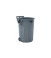 Rubbermaid FG2131929 Brute Container Vented Wheeled 44G - Gray, Price Per EA