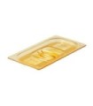 Rubbermaid FG214P00AMBR OBS: Food Pan - Hot Cover Only 1/4 Size - Amber, Price Per EA