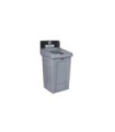 Rubbermaid FG2171554 Slim Jim Station - 1 Stream Landfill 33G - Black, Price Per EA
