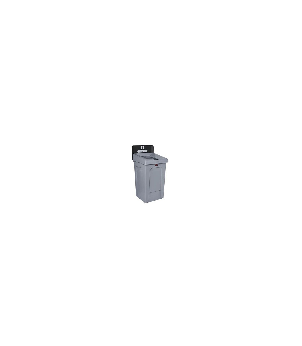 Rubbermaid FG2171554 Slim Jim Station - 1 Stream Landfill 33G - Black, Price Per EA - FG2171554 -  - [unit price]