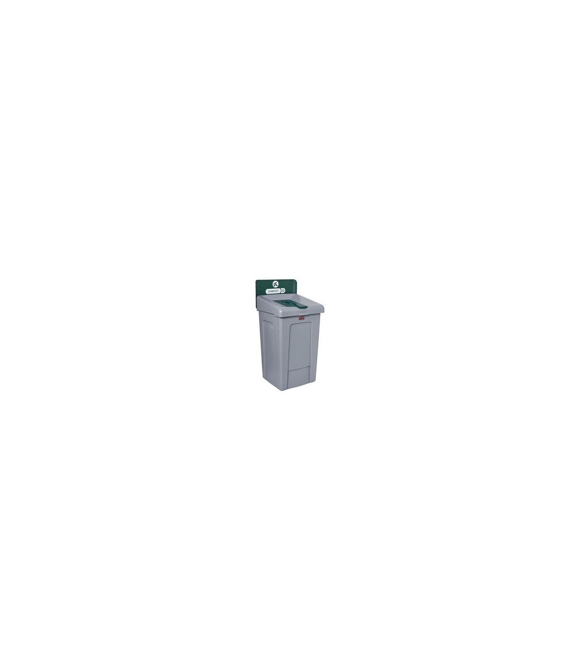 Rubbermaid FG2171555 Slim Jim Station - 1 Stream Compost 33G - Green, Price Per EA - FG2171555 -  - [unit price]