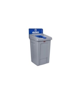 Rubbermaid FG2171557 Slim Jim Station - 1 Stream Mixed Recycling 33G - Blue, Price Per EA - FG2171557 -  - [unit price]
