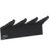REMCO Wall Bracket - Basic Holds Up To 3 Tools - 9.5" -Black Price/EA