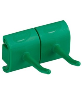 REMCO Wall Bracket - Double Hook 3" - Green Price/EA
