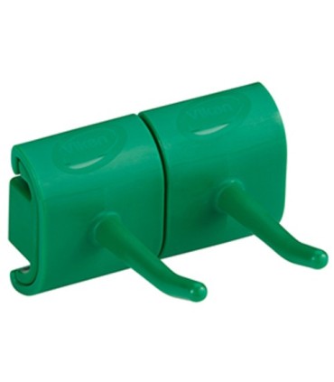 REMCO Wall Bracket - Double Hook 3" - Green Price/EA