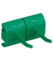 REMCO Wall Bracket - Double Hook 3" - Green Price/EA