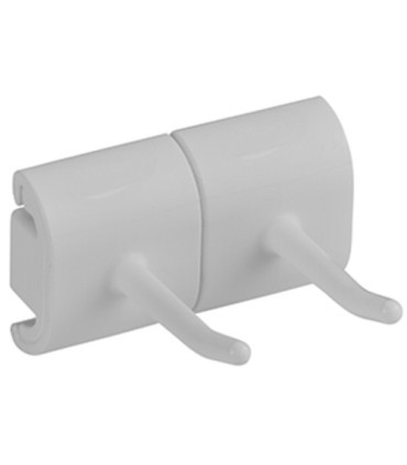 REMCO Wall Bracket - Double Hook 3" - White Price/EA