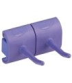 REMCO Wall Bracket - Double Hook 3" - Purple Price/EA