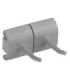 REMCO Wall Bracket - Double Hook 3" - Gray Price/EA
