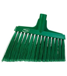 REMCO Broom - Head Only - Split - Angle - Soft 12" - Green Price/EA