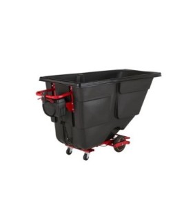 Rubbermaid FG2173662 SOP: Tilt Truck - Motorized RotoMold 1.0cuyd.- Black, Price Per EA - FG2173662 -  - [unit price]