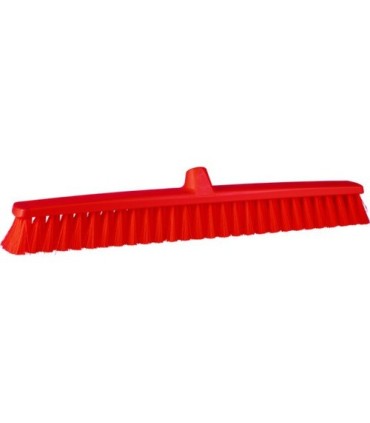 REMCO Broom - Head Only Push Soft Bristles 24" - Red Price/EA