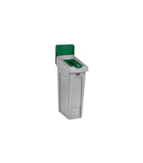 Rubbermaid FG2185054 Slim Jim Station - 1 Stream Paper 23G - Green, Price Per EA - FG2185054 -  - [unit price]