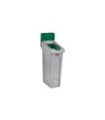 Rubbermaid FG2185054 Slim Jim Station - 1 Stream Paper 23G - Green, Price Per EA