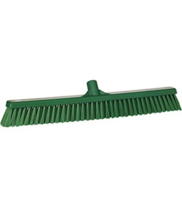 REMCO Broom - Head Only - Push -Soft/Stiff Combo-24"- Green Price/EA