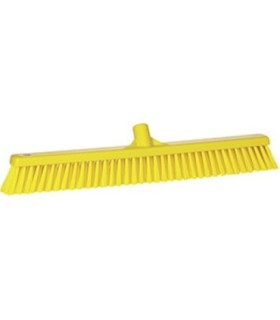 REMCO Broom - Head Only - Push -Soft/Stiff Combo-24"- Yellow Price/EA
