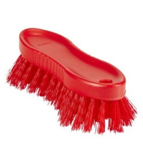 REMCO Brush - Hand Scrub Stiff Bristles - 2.8x6.7" - Red Price/EA