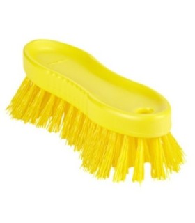REMCO Brush - Hand Scrub Stiff Bristles - 2.8x6.7" - Yellow Price/EA