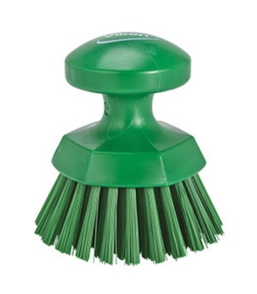 REMCO Brush - Round Hand Scrub - Stiff - 5" - Green Price/EA