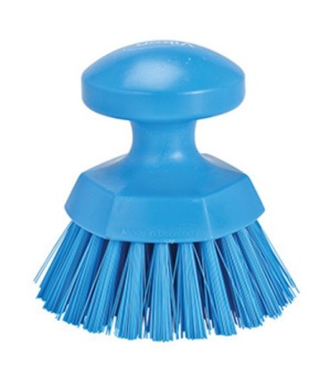 REMCO Brush - Round Hand Scrub - Stiff - 5" - Blue Price/EA