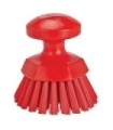 REMCO Brush - Round Hand Scrub - Stiff - 5" - Red Price/EA