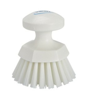 REMCO Brush - Round Hand Scrub - Stiff - 5" - White Price/EA
