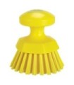 REMCO Brush - Round Hand Scrub - Stiff - 5" - Yellow Price/EA