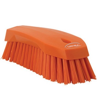 REMCO Brush - Hand Scrub Large - Stiff - 8"- Orange [38897] Price/EA