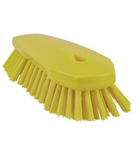 REMCO Brush - Hand Scrub - X-Large - X-Stiff -10" - Yellow Price/EA