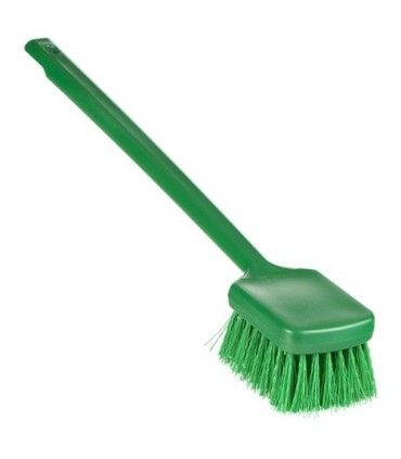 REMCO Brush - Scrub Long Handle Stiff - 3.1x19.9" - Green Price/EA