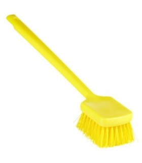 REMCO Brush - Scrub Long Handle Stiff - 3.1x19.9" - Yellow Price/EA