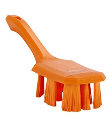REMCO Brush - Short Handle - UST - Stiff - 10" - Orange Price/EA