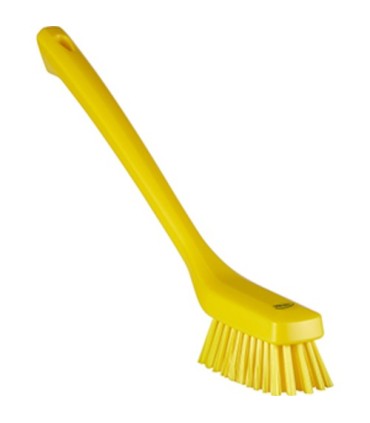 REMCO Brush -Vikan Clean Brush Hard w/Lng Hdle 16.54"-Yellow Price/EA