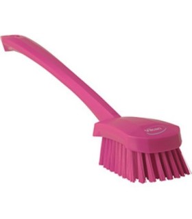 REMCO Brush - Long Handle Scrubbing-Stiff -16" - Pink[41851] Price/EA