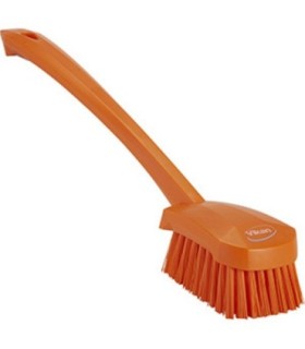 REMCO Brush - Long Handle Scrubbing-Stiff -16"-Orange[41857] Price/EA