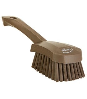 REMCO Brush - Utility Short Handle - Stiff-10"- Brown Price/EA