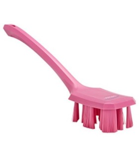 REMCO Brush - Scrub Long Handle UST -Stiff-16"-Pink [41801] Price/EA