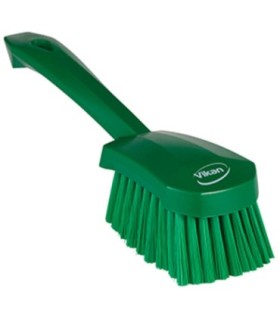 REMCO Short Handle Washing Brush, 10.6", Soft, Green Price/EA