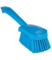 REMCO Short Handle Washing Brush, 10.6", Soft, Blue Price/EA