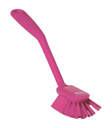 REMCO Brush - Dish w/Scraper - Medium - 11" - Pink Price/EA