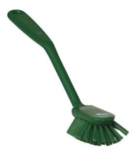 REMCO Brush - Dish w/Scraper - Medium - 11" - Green Price/EA