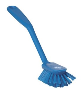 REMCO Brush - Dish w/Scraper - Medium - 11" - Blue Price/EA