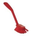 REMCO Brush - Dish w/Scraper - Medium - 11" - Red Price/EA