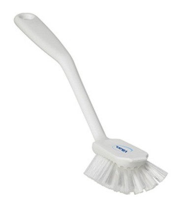 REMCO Brush - Dish w/Scraper - Medium - 11" - White Price/EA