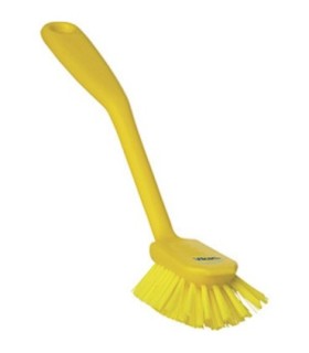 REMCO Brush - Dish w/Scraper - Medium - 11" - Yellow Price/EA