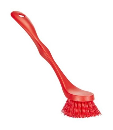REMCO Brush - Long Handle Dish Medium- 2x7.3" - Red Price/EA