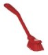 REMCO Brush - Narrow Dish - Medium - 11" - 11x0.9x2" - Red Price/EA