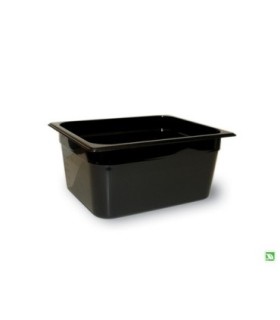 Rubbermaid FG225P00BLA Final Sale: Hot Food Pan - 1/2 Size - 6" Depth - Black, Price Per EA - FG225P00BLA -  - [unit price]