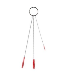 REMCO Brush - Tube Set - Plastic / SST - 08x20x24" - Red Price/EA