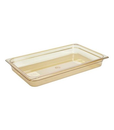 Rubbermaid FG230P00AMBR Final Sale: Full Size Insert Pan Hot 2.5"- Amber, Price Per CS - FG230P00AMBR -  - [unit price]